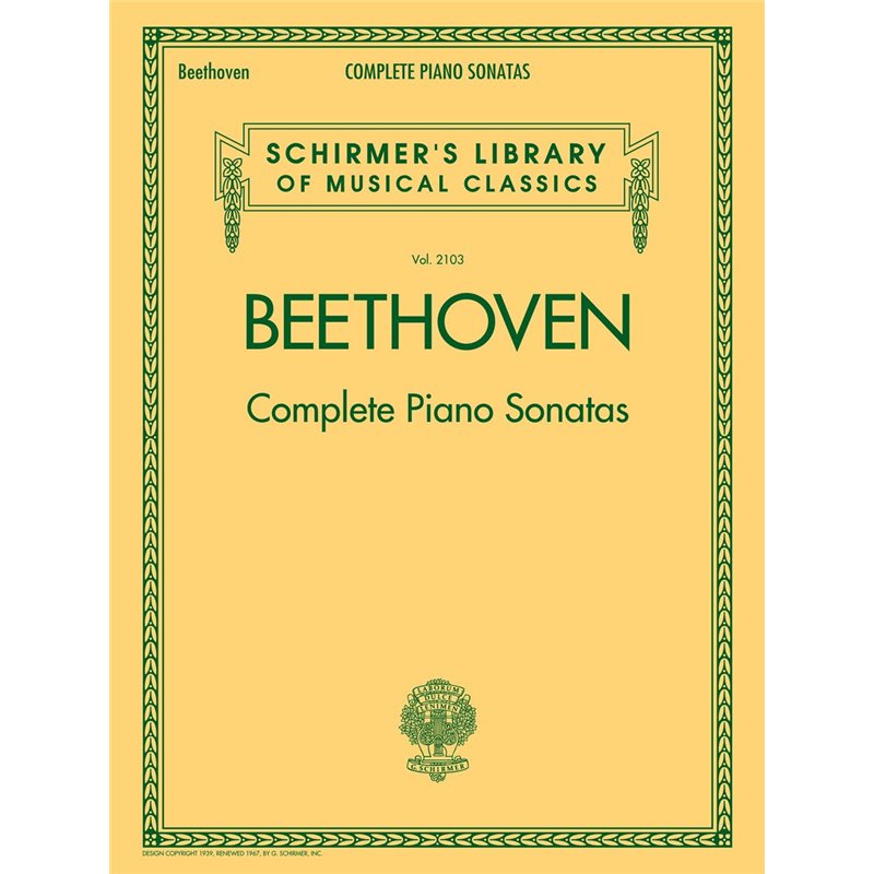 Partitura. BEETHOVEN - COMPLETE PIANO SONATAS