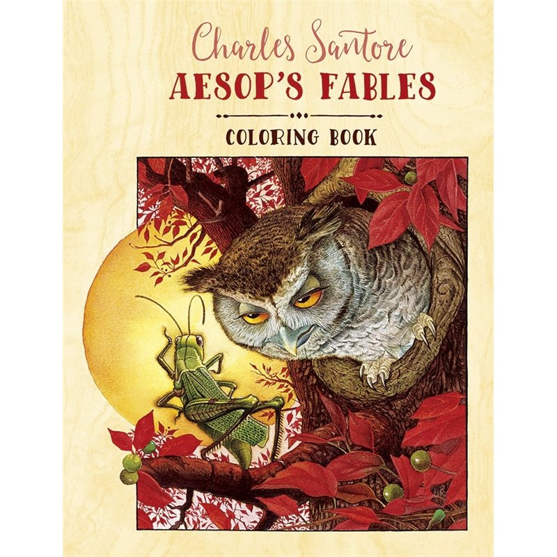 Libro de colorear. Charles Santore: Aesop's Fables Coloring Book