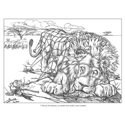 Libro de colorear. Charles Santore: Aesop's Fables Coloring Book