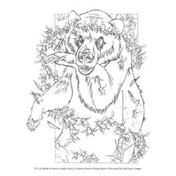 Libro de colorear. Charles Santore: Aesop's Fables Coloring Book